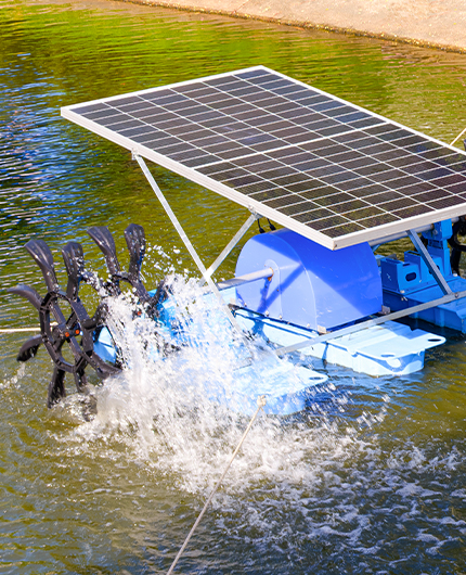 Pompe solari per acquacoltura e manutenzione fluviale
