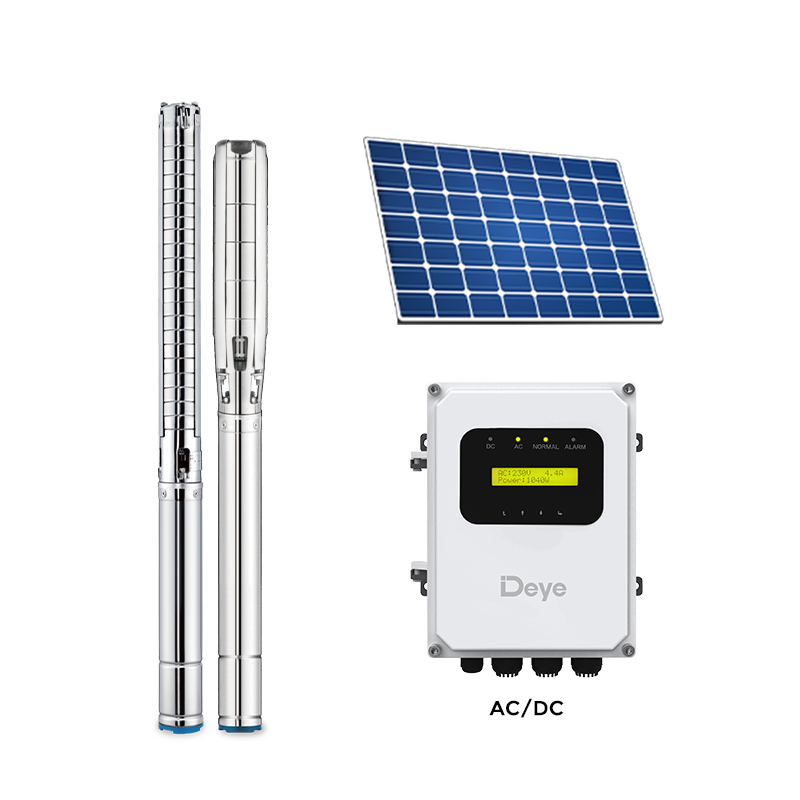 Controller per pompe solari AC/DC da 6 pollici (800-3000 W) Pompe sommergibili con girante in acciaio inossidabile Controller per pompe solari AC/DC da 6 pollici (800-3000 W) Pompe sommergibili con girante in acciaio inossidabile